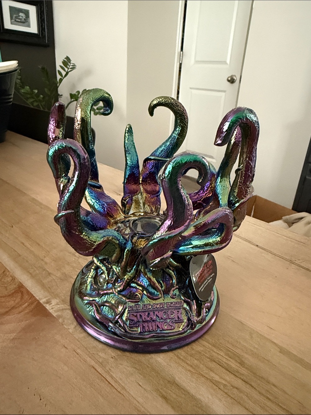 Bath & Body Works Iridescent Tentacle Candle Holder - Green, Purple, Blue